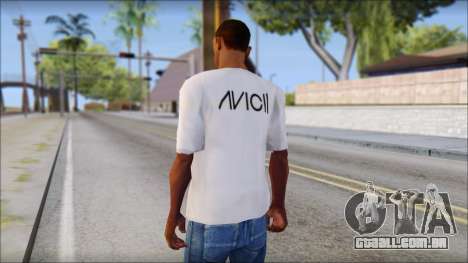 Avicii Fan T-Shirt para GTA San Andreas
