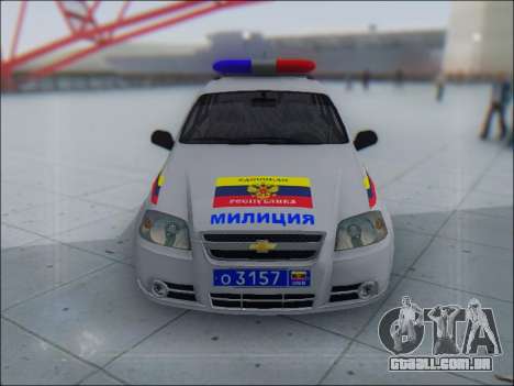 Chevrolet Aveo Милиция OHP para GTA San Andreas