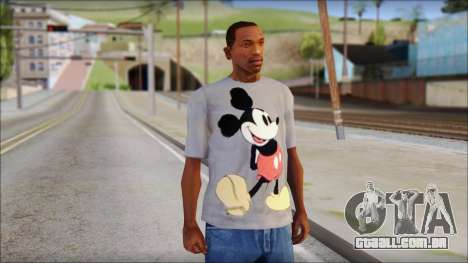 Mickey Mouse T-Shirt para GTA San Andreas