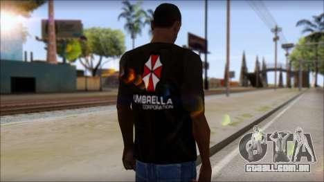 Umbrella Corporation Black T-Shirt para GTA San Andreas