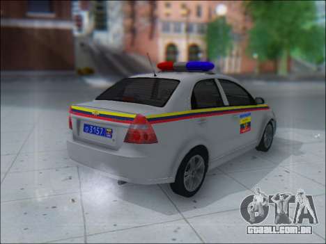 Chevrolet Aveo Милиция OHP para GTA San Andreas