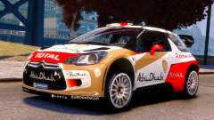 Citroen DS3 WRC para GTA 4