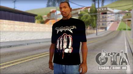 Dragonforce In Your Face Fan T-Shirt para GTA San Andreas