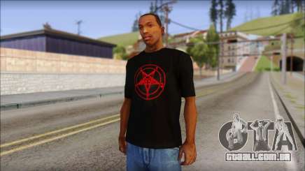 Red Pentagram Shirt para GTA San Andreas