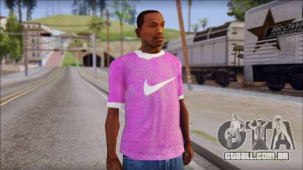 NIKE Pink T-Shirt para GTA San Andreas
