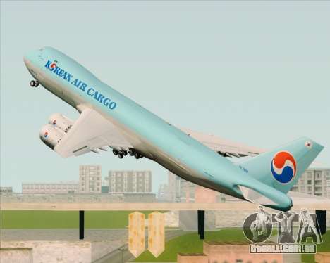Boeing 747-8 Cargo Korean Air Cargo para GTA San Andreas