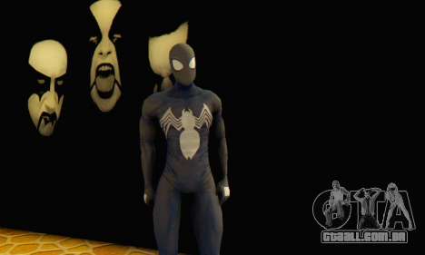 Skin The Amazing Spider Man 2 - DLC Black Suit para GTA San Andreas