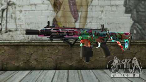 Graffiti Assault rifle v2 para GTA San Andreas