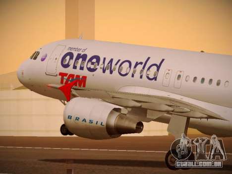 Airbus A320-214 TAM Oneworld para GTA San Andreas