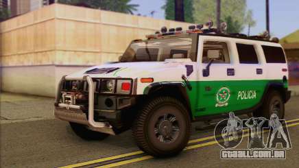 Hummer H2 Colombian Police para GTA San Andreas