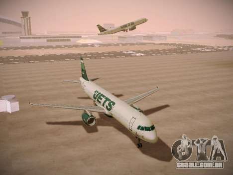 Airbus A321-232 jetBlue NYJets para GTA San Andreas