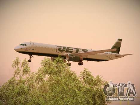 Airbus A321-232 jetBlue NYJets para GTA San Andreas