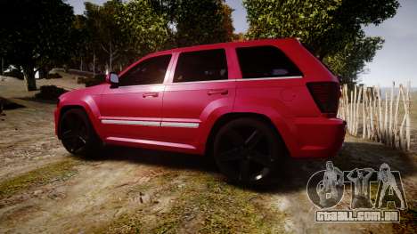 Jeep Grand Cherokee SRT8 license plates para GTA 4