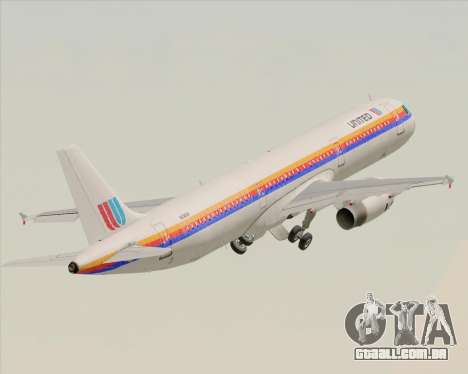 Airbus A321-200 United Airlines para GTA San Andreas