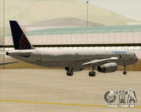 Airbus A321-200 Continental Airlines para GTA San Andreas