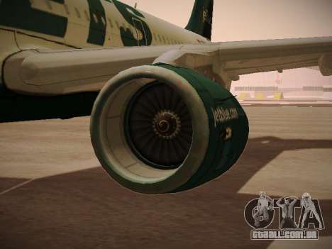 Airbus A321-232 jetBlue NYJets para GTA San Andreas