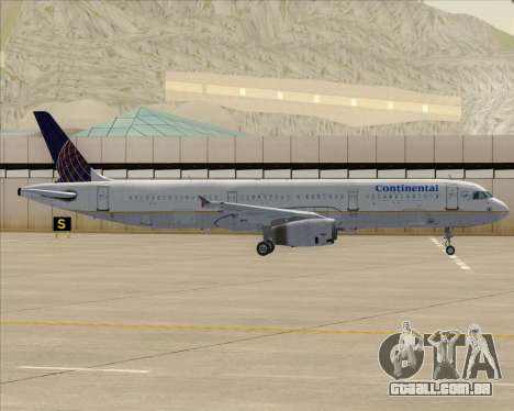 Airbus A321-200 Continental Airlines para GTA San Andreas