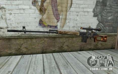 Rifle Sniper Dragunov para GTA San Andreas