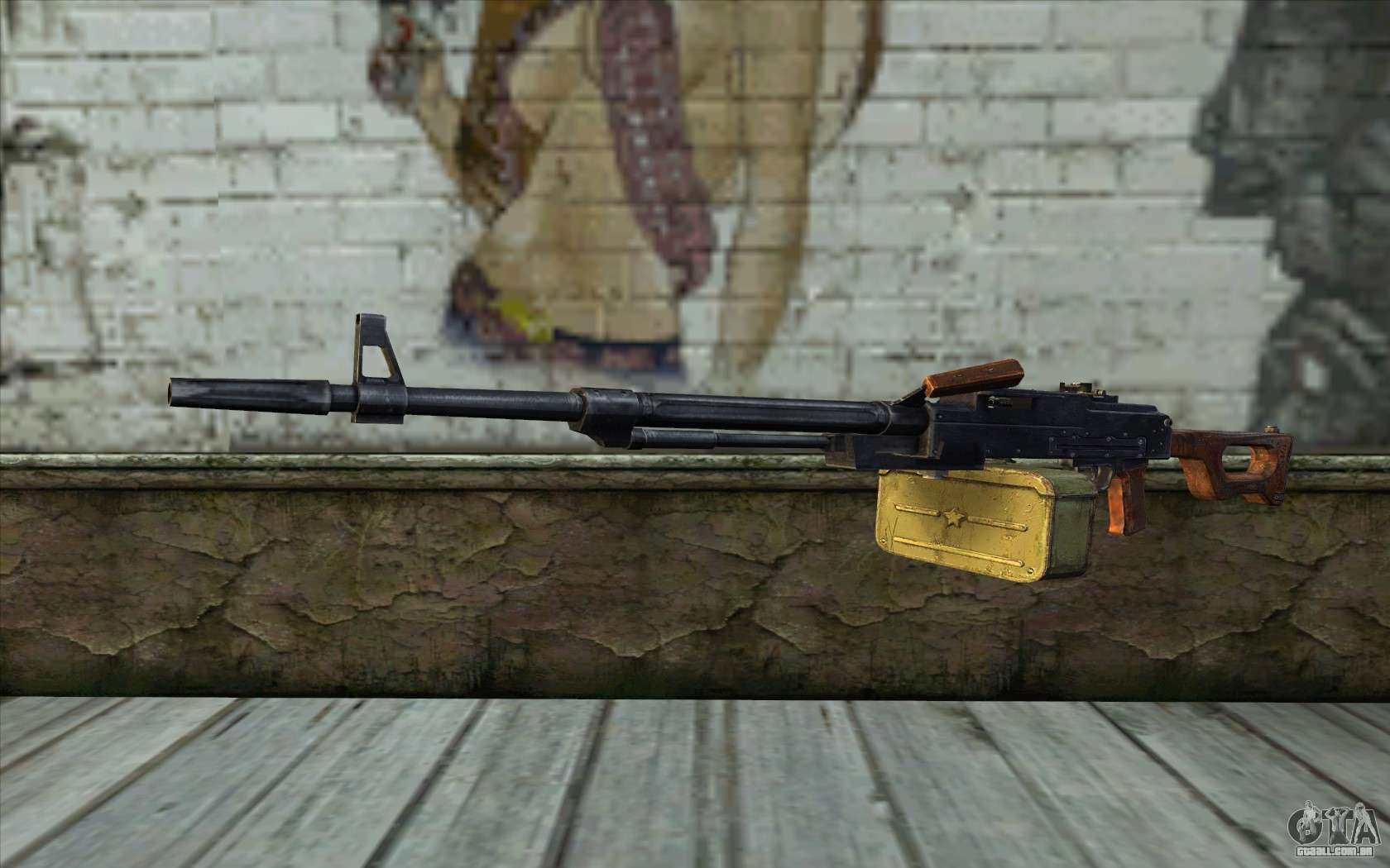 Metralhadora MK-48 para GTA San Andreas