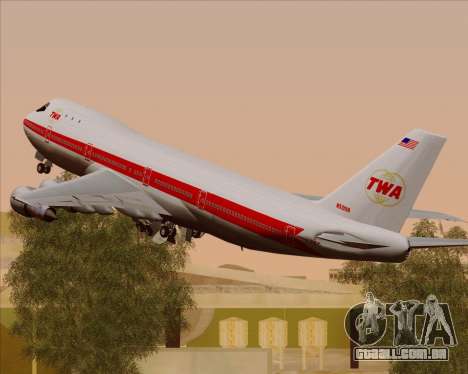 Boeing 747-100 Trans World Airlines (TWA) para GTA San Andreas