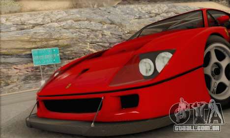 Ferrari F40 Competizione Black Revel para GTA San Andreas