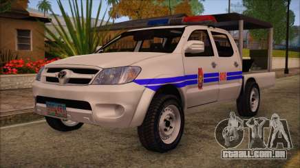 Toyota HiLux Philippine Police Car 2010 para GTA San Andreas