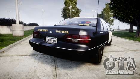 Chevrolet Caprice 1991 Highway Patrol [ELS] Slic para GTA 4