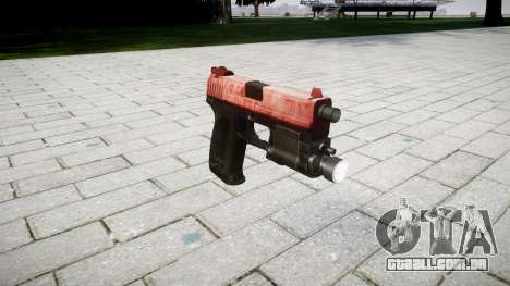 Pistola HK USP 45 vermelho para GTA 4