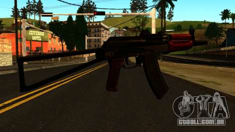 Escuro AKS-74U v1 para GTA San Andreas