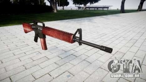 O M16A2 rifle vermelho para GTA 4