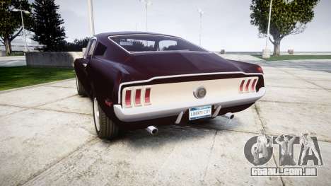 Ford Mustang GT Fastback 1968 para GTA 4