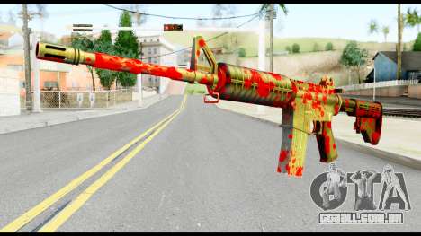 M4 with Blood para GTA San Andreas