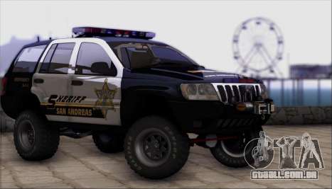 Jeep Grand Cherokee 1999 Sheriff para GTA San Andreas