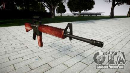 O M16A2 rifle [óptica] vermelho para GTA 4
