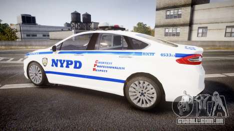 Ford Fusion 2014 NYPD [ELS] para GTA 4