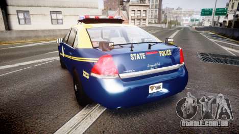 Chevrolet Impala West Virginia State Police ELS para GTA 4