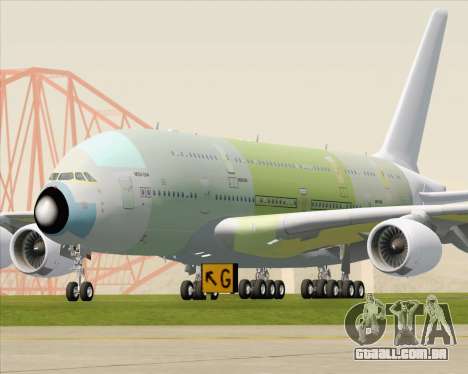 Airbus A380-800 F-WWDD Not Painted para GTA San Andreas