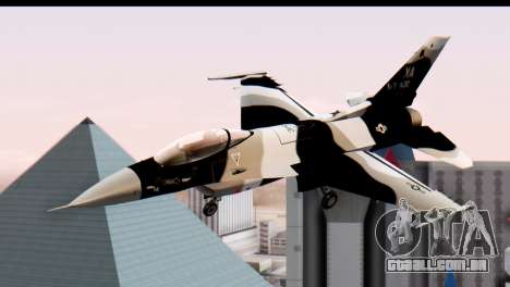 F-16 Aggressor Squadron Alaska Black Camo para GTA San Andreas