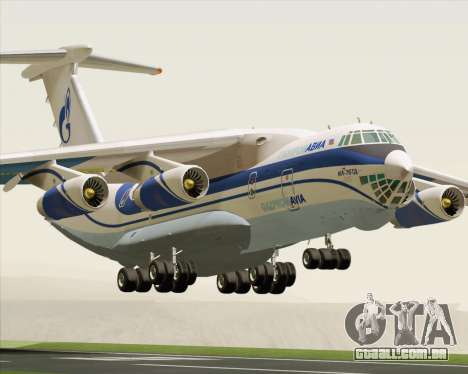IL-76TD Gazprom Avia para GTA San Andreas