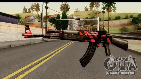 Red Tiger AK47 para GTA San Andreas