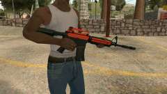 Orange M4A1 para GTA San Andreas