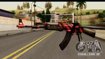 Red Tiger AK47 para GTA San Andreas