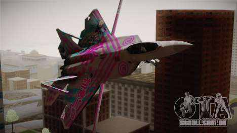 F-22 Raptor Hatsune Miku para GTA San Andreas