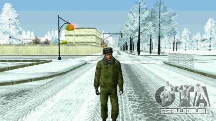 Pak militar da Federação da rússia no inverno uniformes para GTA San Andreas
