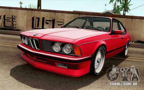 BMW M635CSI E24 1986 V1.0 para GTA San Andreas