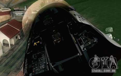 F-16C Fighting Falcon Aggressor Alaska BlackGrey para GTA San Andreas