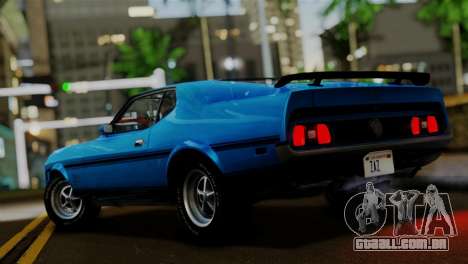 Ford Mustang Mach 1 429 Cobra Jet 1971 FIV АПП para GTA San Andreas