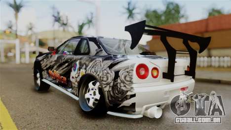 Nissan Skyline GTR34 Tokage para GTA San Andreas
