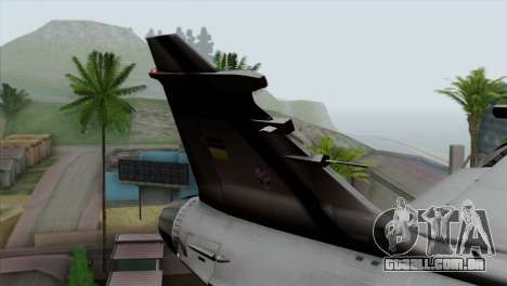 Saab 39 Gripen Custom Indigo Squadron para GTA San Andreas