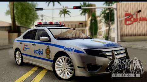 Ford Fusion 2011 Sri Lanka Police para GTA San Andreas